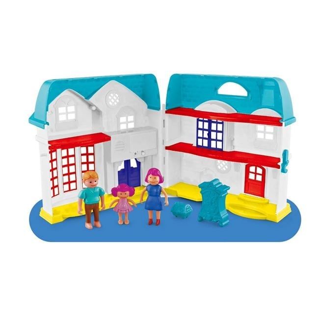 Къща за кукли/ къща със семейство кукли и обзавеждане