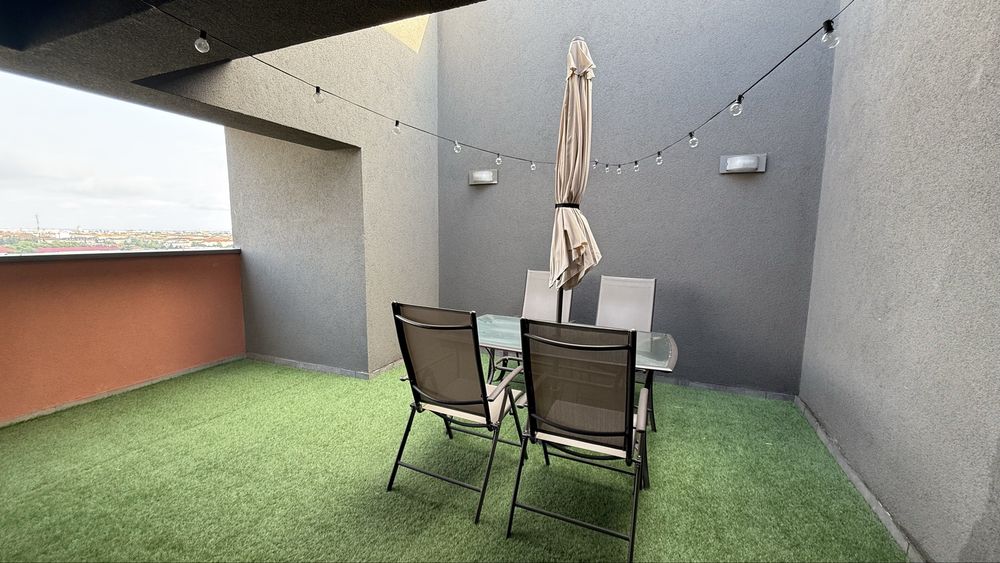 2 cam, 2 bai, terase 35 mp, parcare subterana, mobilat, British School