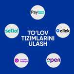 Muddatli to'lovlar va barcha to'lov tizimlarini ulash