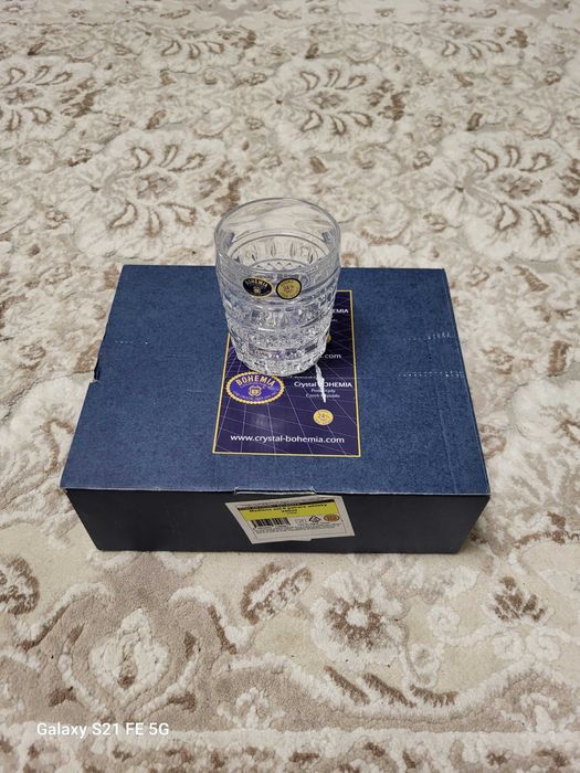 Set 6 pahare whisky240mlCristal BOEMIA