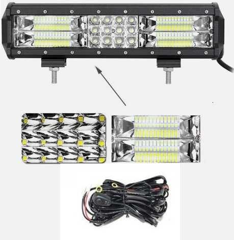 Led bar 180 w spot si flood 37 cm + kit cablaj TRANSPORT 0