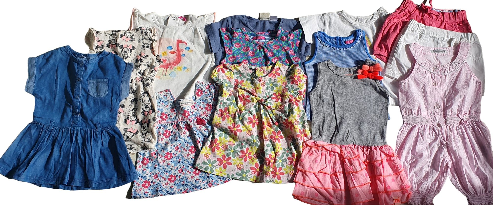 Lot de vara, 3-6 luni, 68 cm, 13 produse: rochite, tricouri, pantaloni