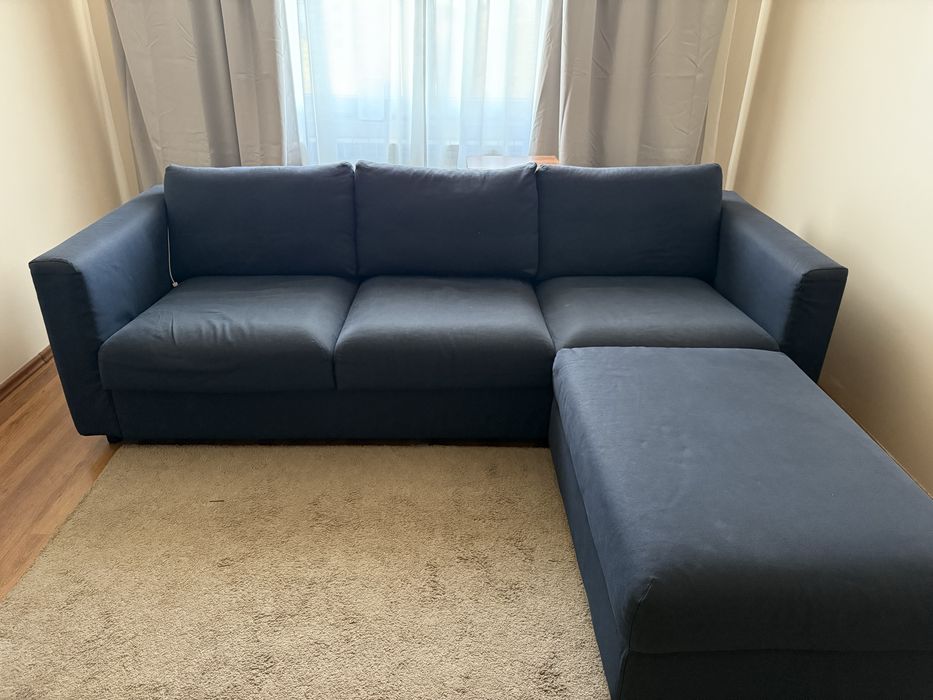 Canapea ikea vimle + sezlong cu depozitare