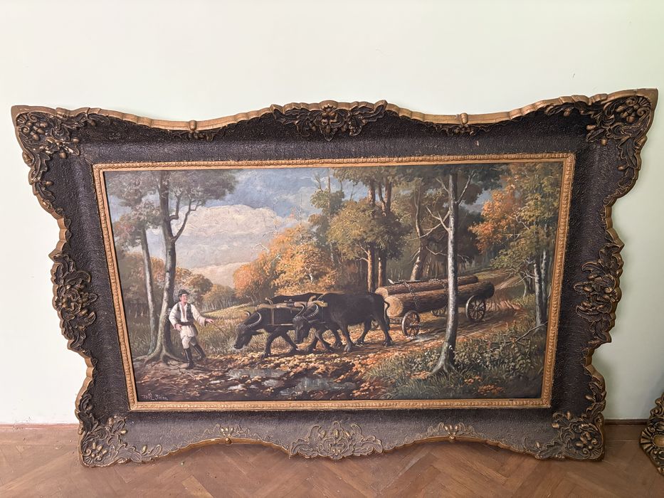 Tablouri vechi pictură ulei pe pânză