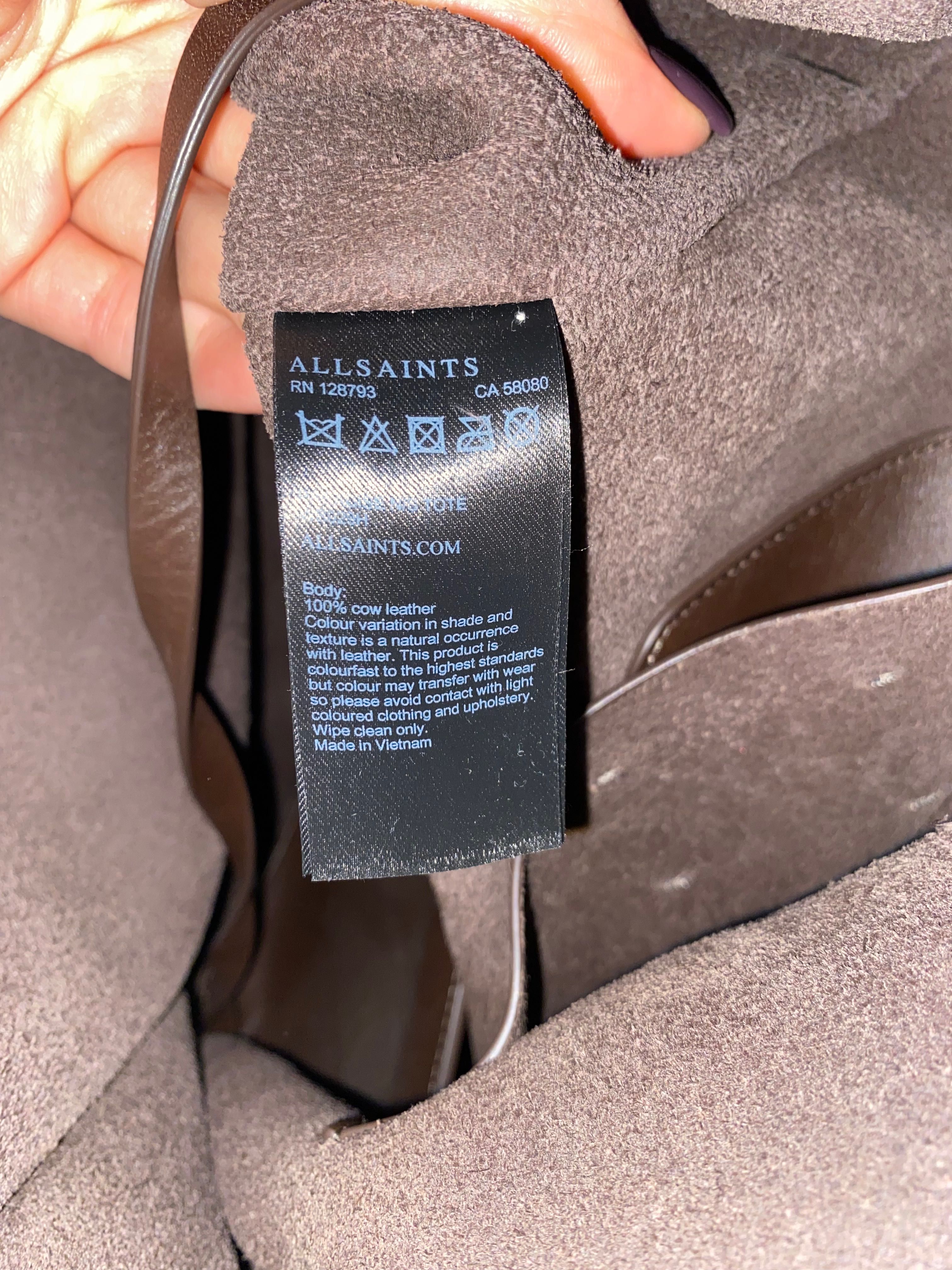 Allsaints кожена чанта