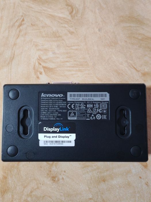 Docking station Lenovo ThikPad Pro Dock USB 3.0