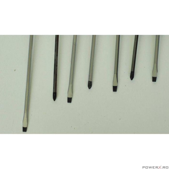 Set surubelnite 7 piese, cap drept, chrome-vanadium, Onex