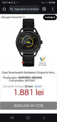 Smart watch Emporio Armani conected