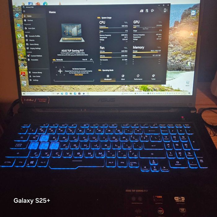 Геймарски лаптоп asus tuf f17