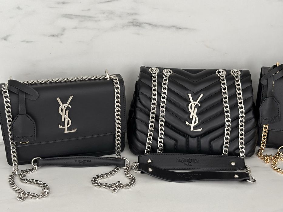 Geanta Ysl - Guess- MK - Alb- Negru - Crem