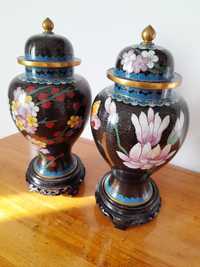 Set vase cloisonné