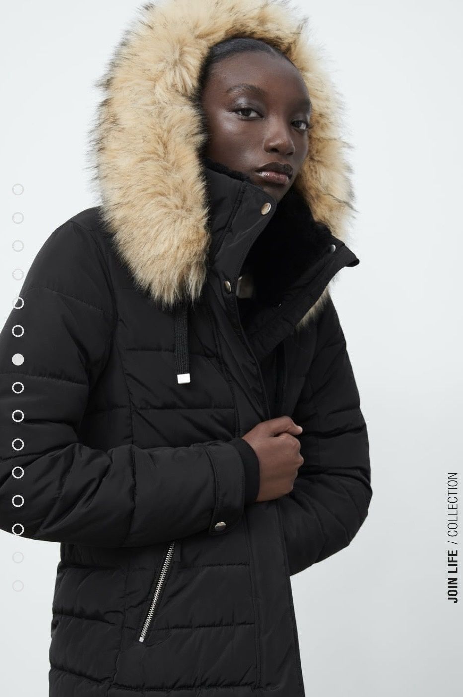 Зимно пухено яке Zara