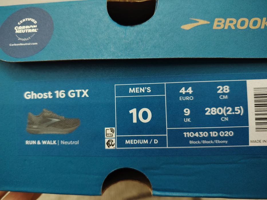 Adidași brooks ghost 16 gore-tex