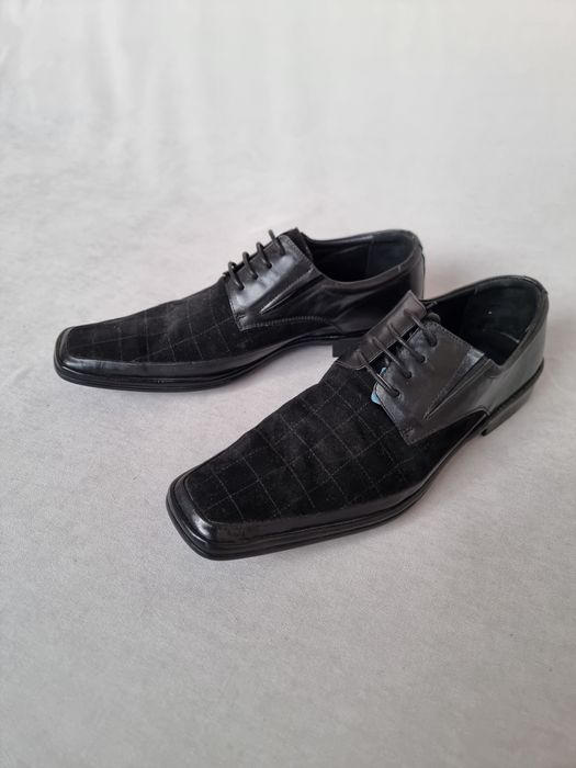 Мужская обувь, туфли, натуральная кожа, замша. Размер 43.