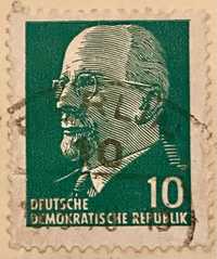 DDR пощенска марка