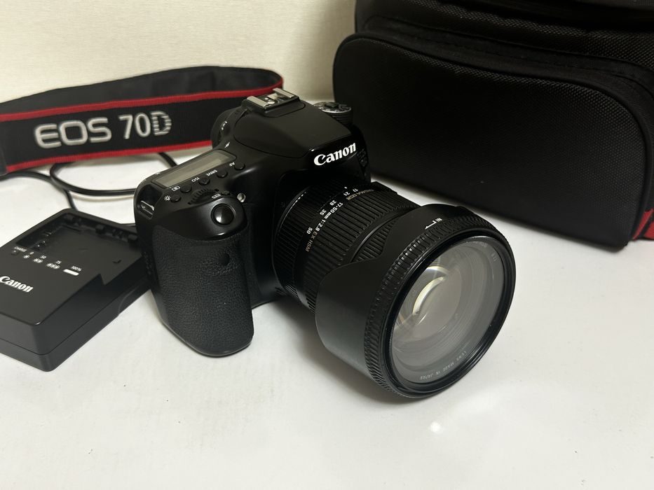 Canon 70D + Объектив Sigma 18-50mm 2.8f