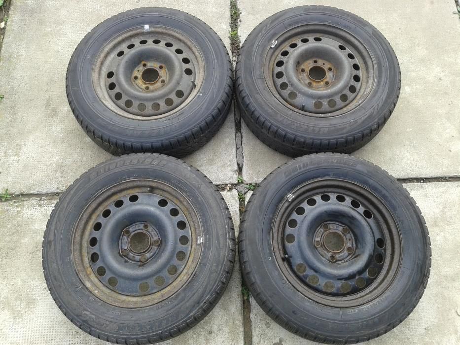Jante Opel 5x110 R15 anv. iarna Bridgestone 195/65/15 pr. 6,5-7mm 4711