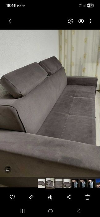 Vand canapea extensibila gri antracid!