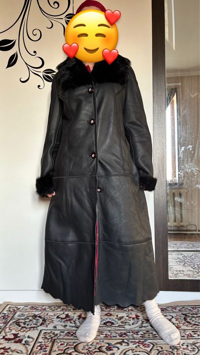 Дублёнка плащ новый киілмеген жылы