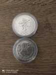 2 monede argint din Mexic