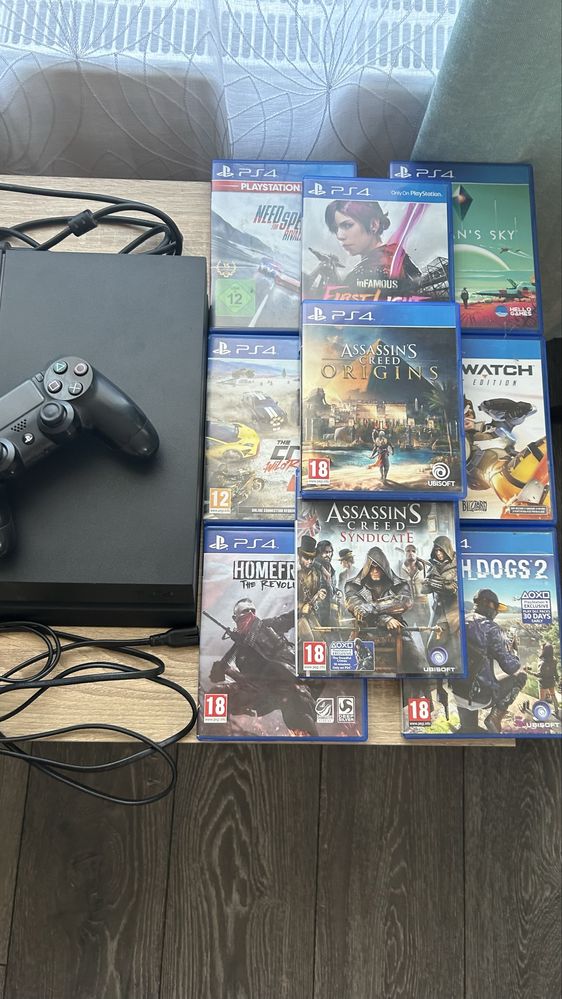 !se vinde si separat!Playstation4 + PSVR si adaptor pt PS5 + 8 jocuri