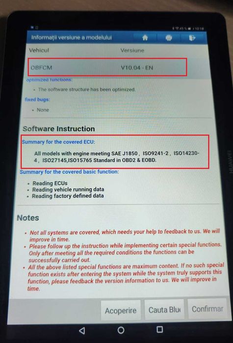 Pret redus ! Protocol OBFCM, Oferta Tester AutoTurisme&Camione Launch