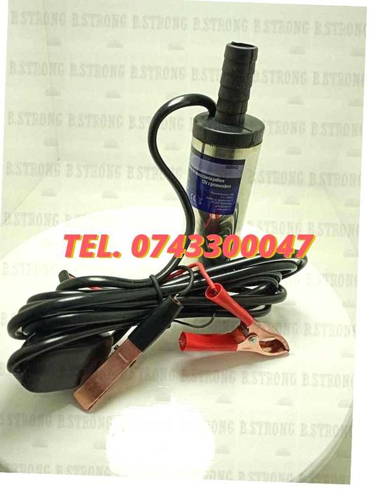 Reducere Pompa Electrica Submersibila 12v Motorina  Apa  Ulei Si Li