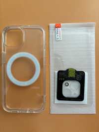 Комплект: Калъф, протектор за екран и протектор за камера за iPhone 15