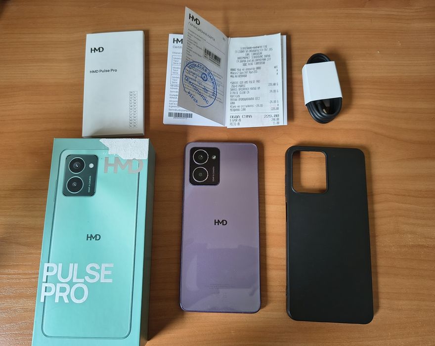 HMD Pulse Pro 256/8 с кутия и калъф