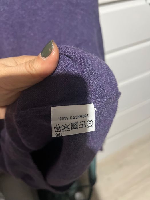Pulover 100% cașmir mov S/m