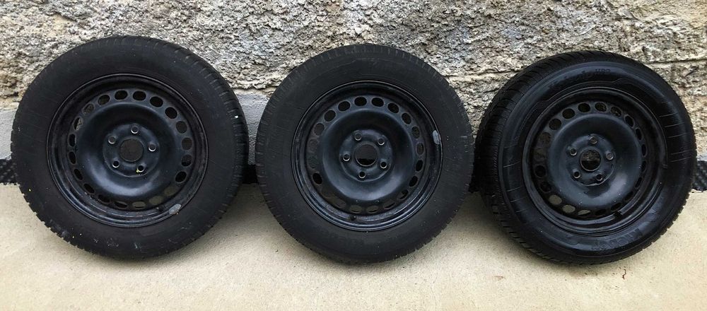 3 бр. Оригинални джанти + гуми за Пасат 4 /15"