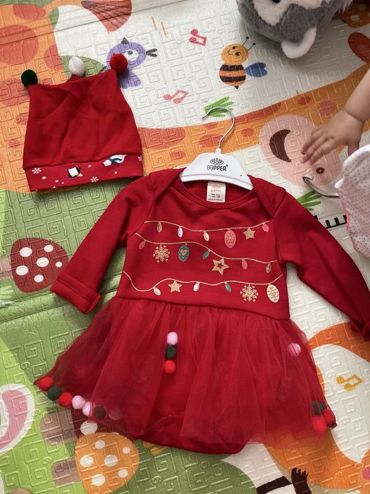 Боди для девочки на новый год 2 штуки