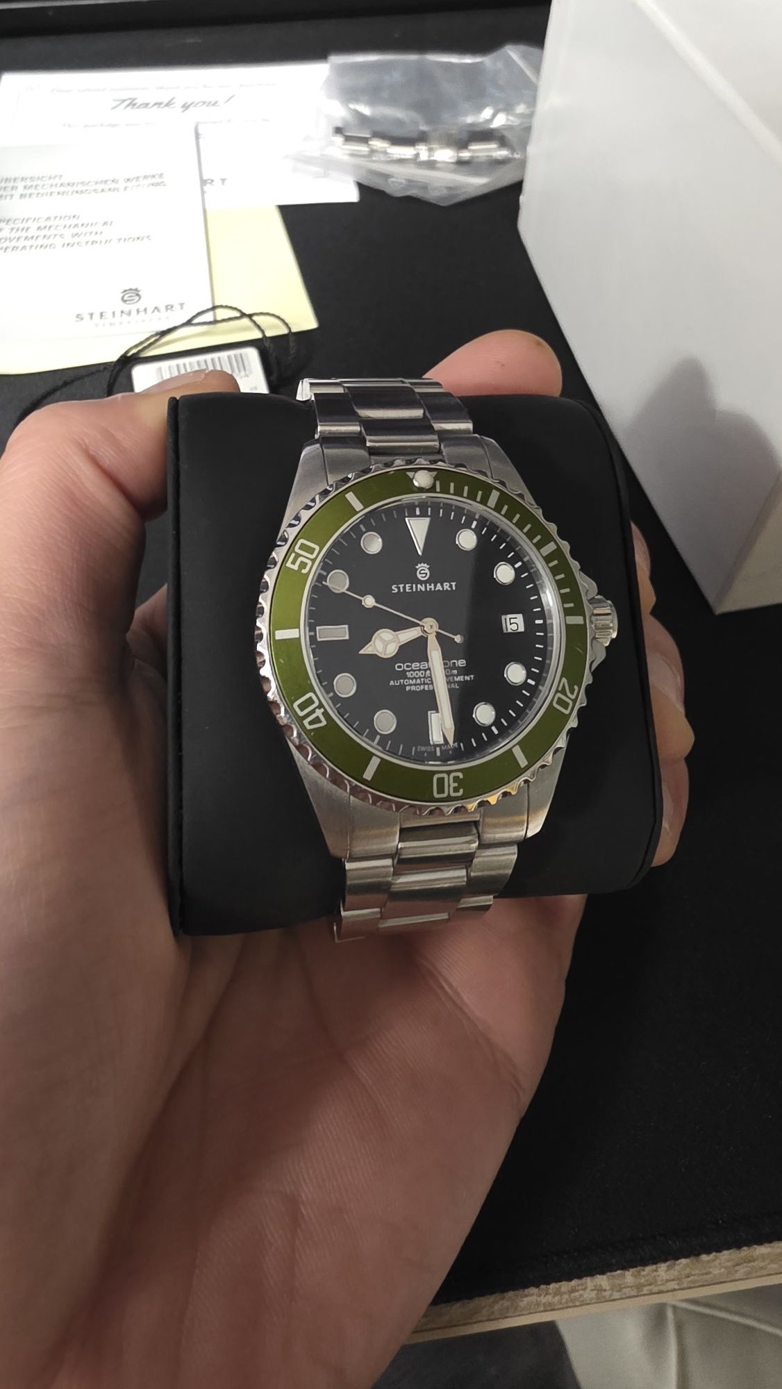 Steinhart Ocean ONE 39 Green Ceramic - Full Box Si Factura