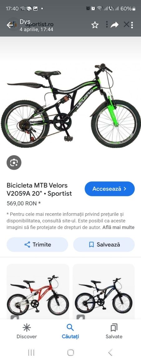 Bicicleta , biciclete de vanzare de marimi si modele diferite