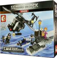 DYI_SWAT_MAD MAX - HELICOPTER_243 piese, 3 figurine_Sembo Block