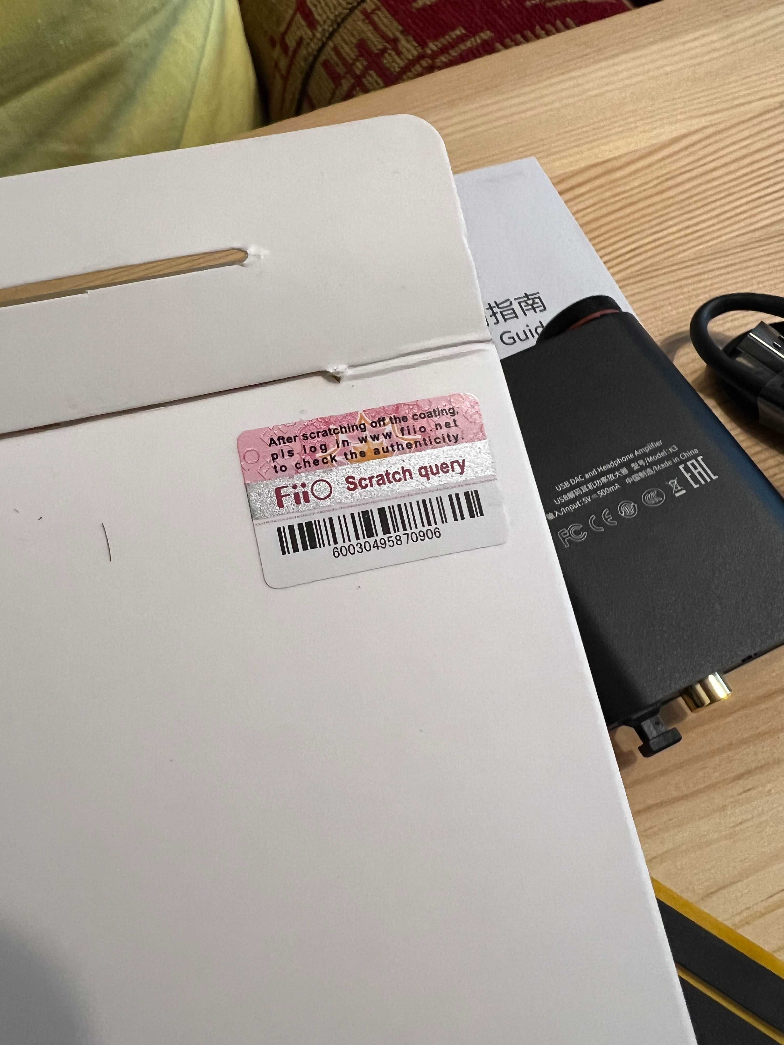 FiiO K3 USB DAC and Headphone Amplifier усилвател за слушалки