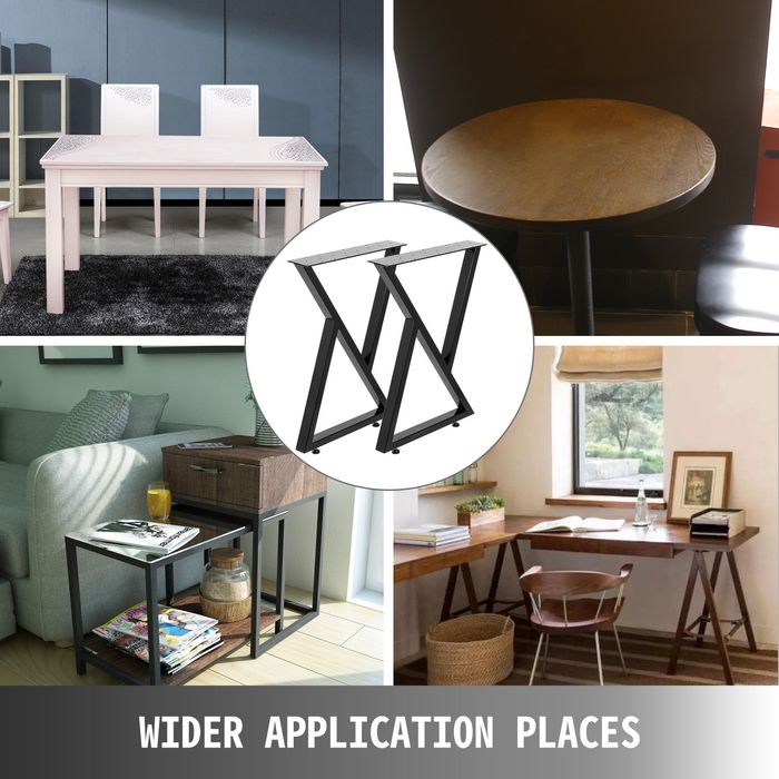 Set 2 Picioare Masa Metal,710mm Inaltime,800kg Capacitate