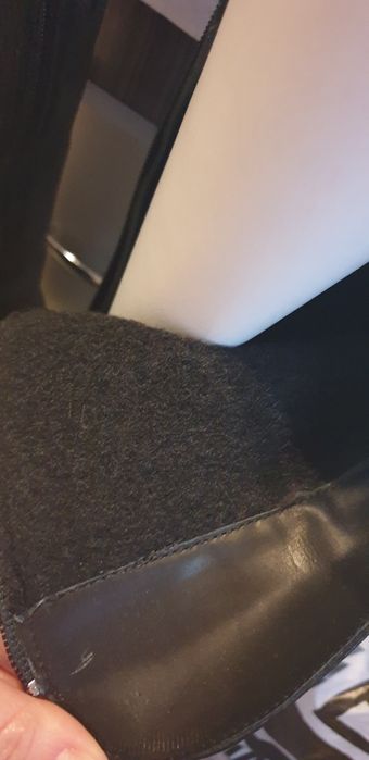 Cizme noi piele naturala negre inalte 36