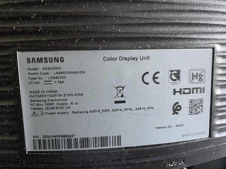 Monitor Samsung 24 inch