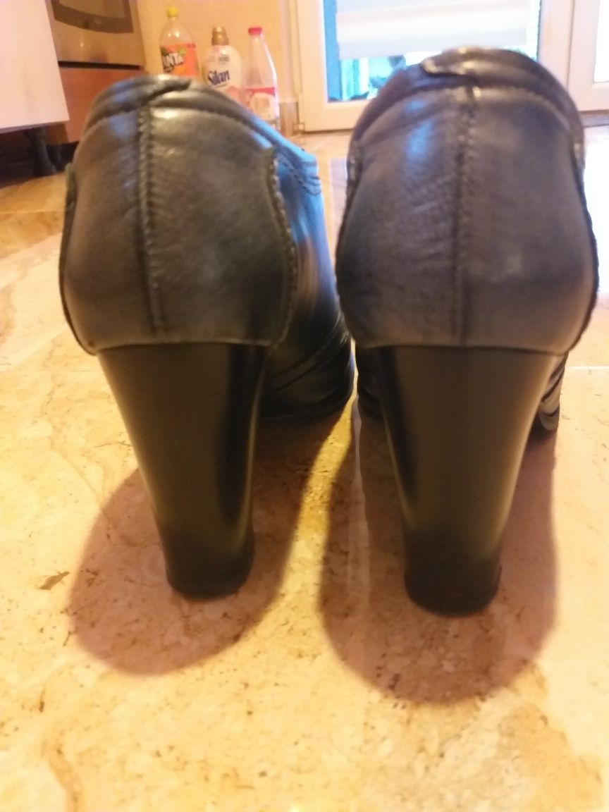 Pantofi Oxford cu șiret piele, marimea 36
