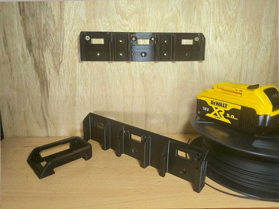 Стойка за батерия DeWALT/ Държач за батерия с с три гнезда