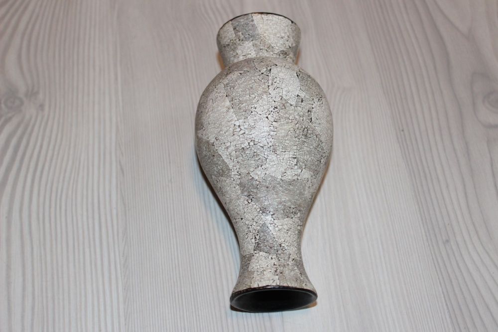 Vaza ceramica de colectie W.GERMANY, model Crackle, cca 1970
