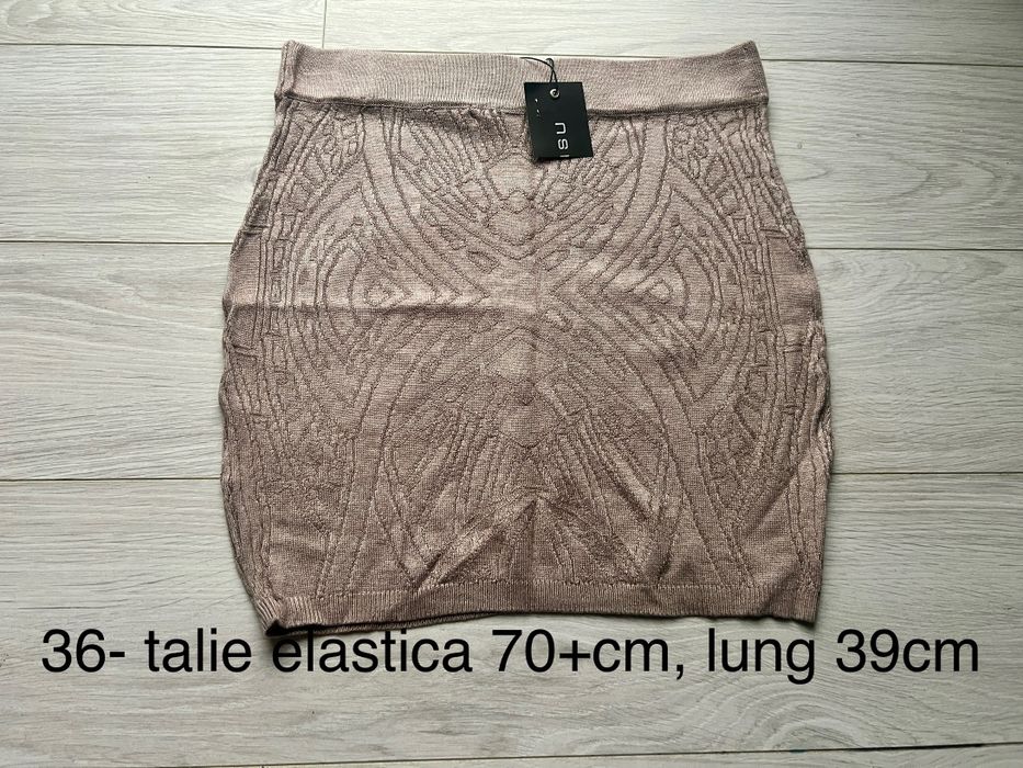 Fusta scurta tricot AMISU marimea 36, noua