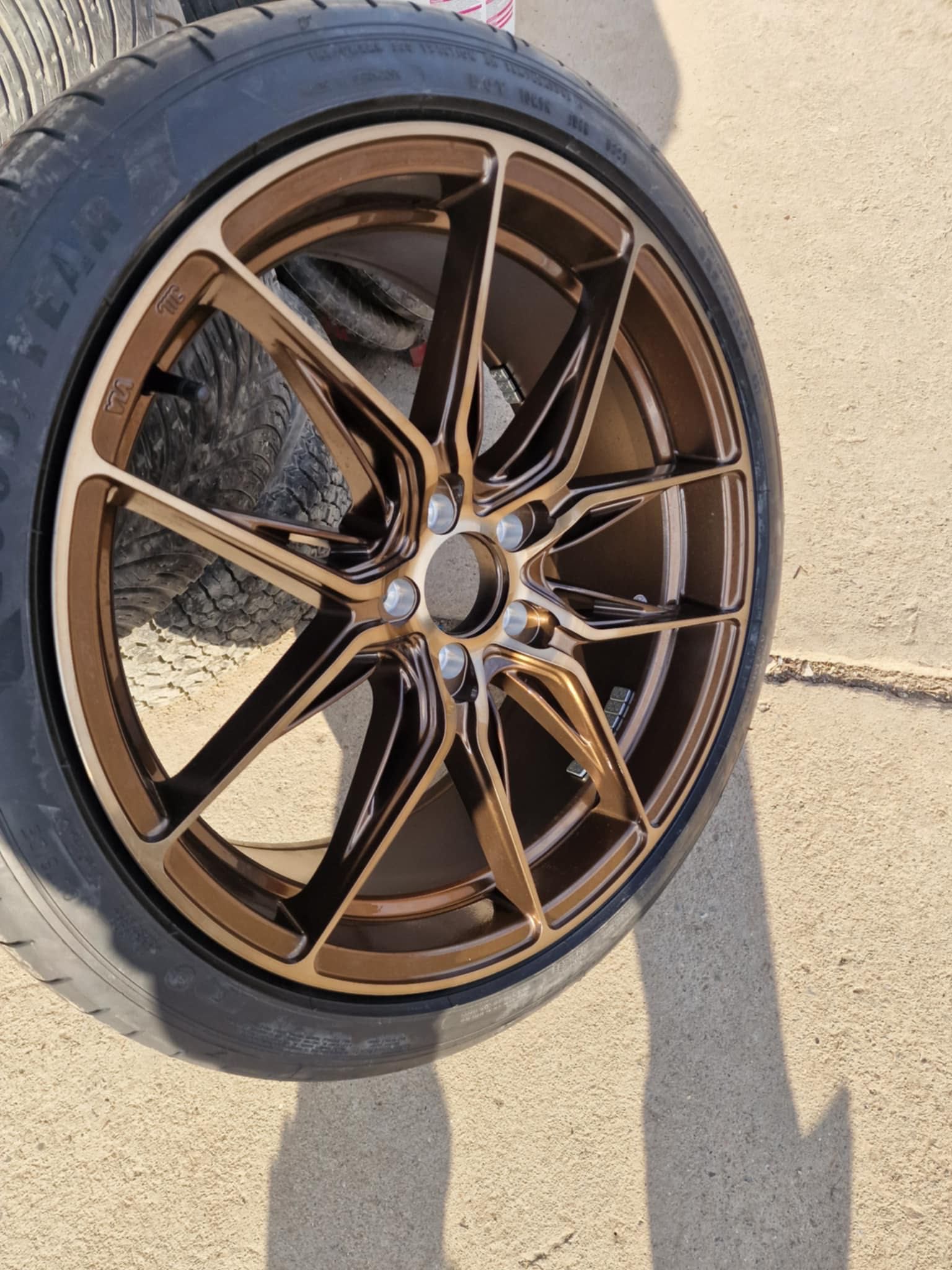 JR 44 Platinum Bronze 18 цола с нови гуми Goodyear – 5x100