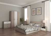Комплект мебели спалня Легло 160x200 Гардероб 2 нощни шкафчета Скрин