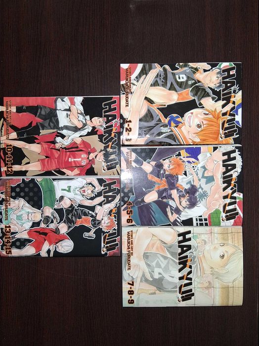 Manga Haikyu!! omnibus 3in1 vol 1-5