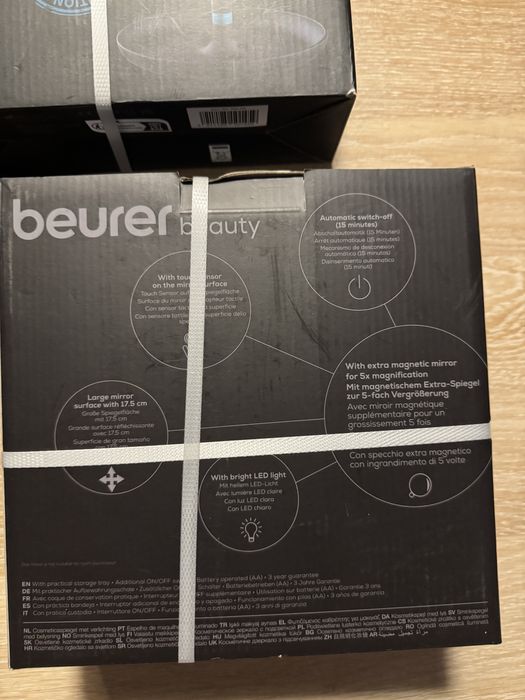 Oglinda machiaj cosmetica BEURER 45 black cu LED