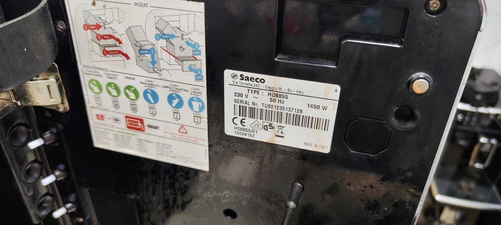 Espressor Automat Saeco Exprelia HD8855 Aparat Cafea Boabe Cana Lapte