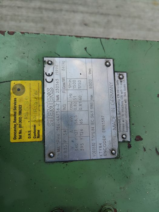 Motor electric trifazat Siemens, 56kW, 1500rpm