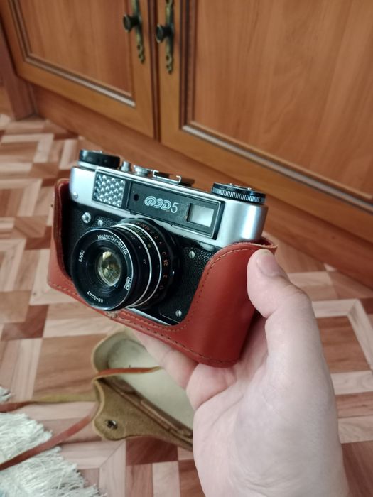 Фотоаппарат ФЭД-5 с объективом Индустар-61, винтаж, СССР